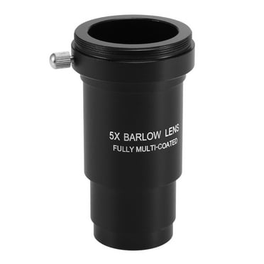 Simlug Barlow Lens,Barlow Lens 31.7 Barlow Lens for Standard Telescope Eyepiece Astronomy 1.25 Inch 2X Blackened Metal Doubles The Magnification Multi Coated 